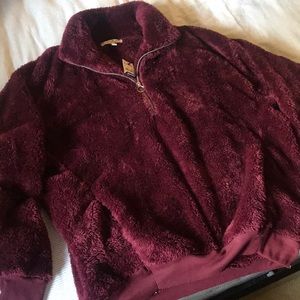 Express One Eleven Fleece Maroon Small